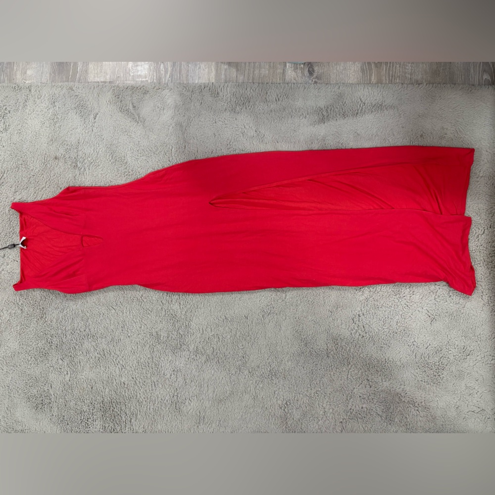 Elegant Red Maxi Dress